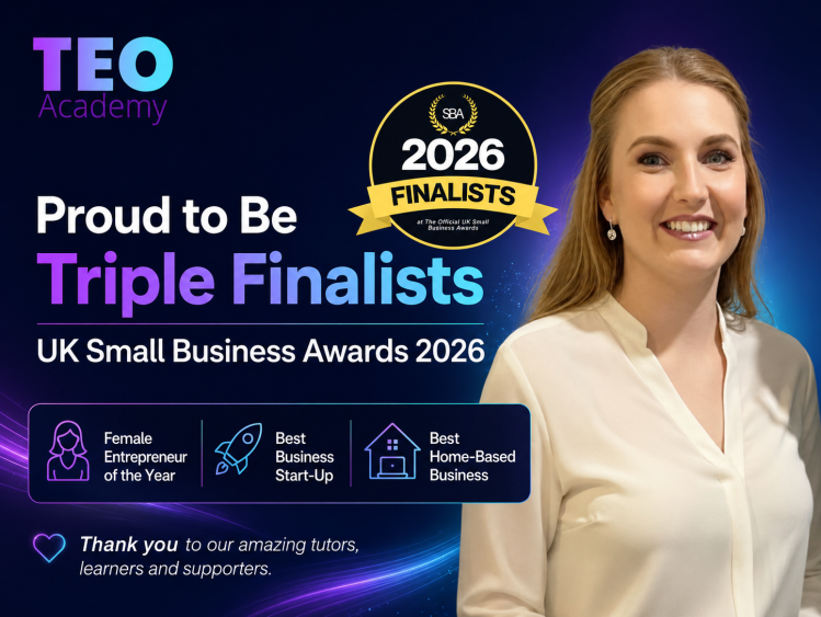 TEO Academy and co-founder Lisa Hourihan have been named finalists in three UK Small Business Awards 2026 categories, recognising ethical EdTech, entrepreneurship and business growth.